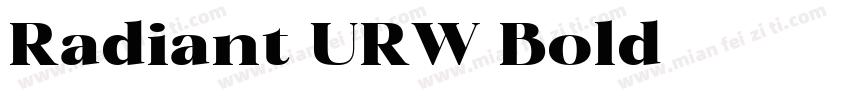 Radiant URW Bold字体转换